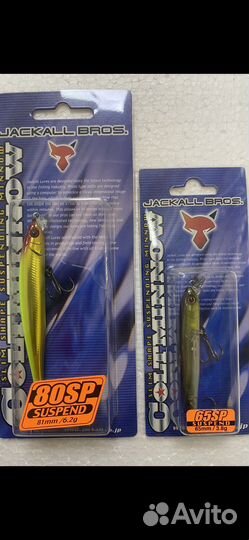 Jackall colt minnow 80 SP, 65 SP