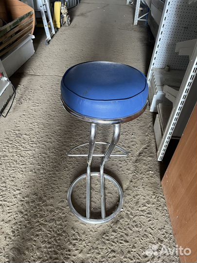 Стул барный синий 35/82