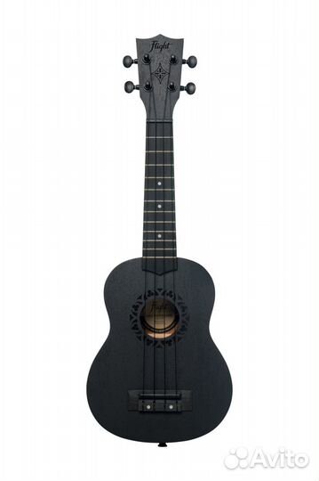 Укулеле сопрано, с чехлом Flight NUS 310 blackbird