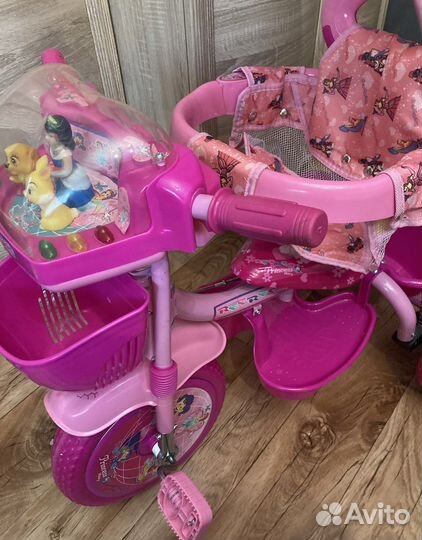 Трехколесный велосипед-коляска детский