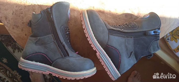 Сапожки зимние, 22 размер Bebetom + шубка