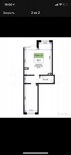 Торговая площадь, 62 м²