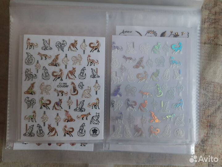 Наклейки на ногти на клеевой основе