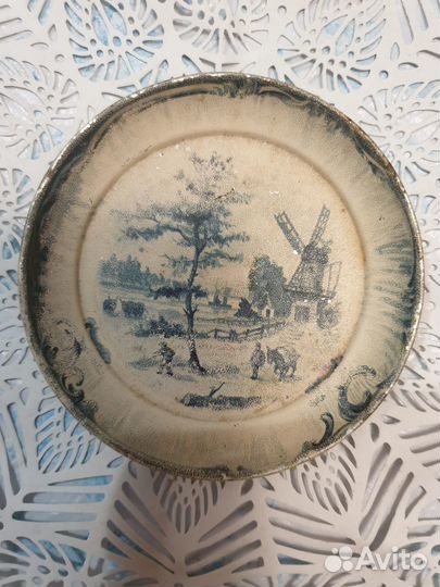 Тарелка Металлическая Блюдце Ретро 2 шт Уникальные