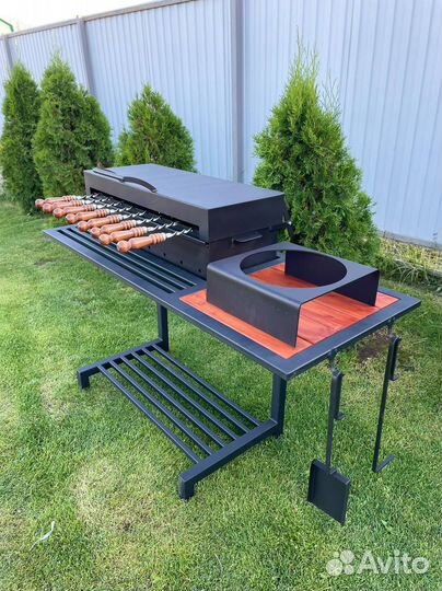 Мангал в стиле лофт