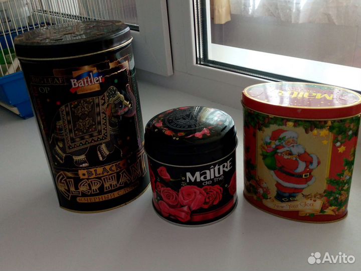 Банки подарочные жестяные из под чая