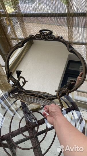 Антикварное Зеркало с подсвечниками
