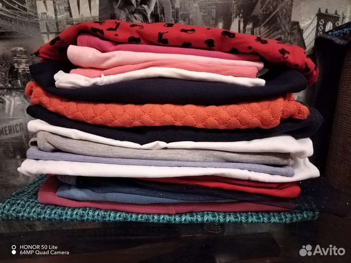 Вещи на девочку 110-122, пакетом