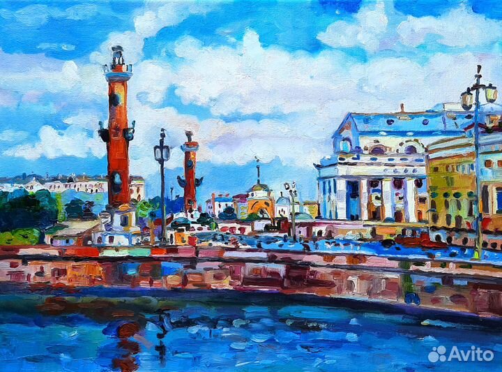 Картина маслом Санкт-Петербург холст 30*40см