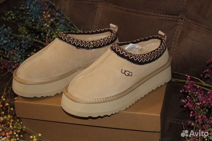Ugg женские на платформе натуральные
