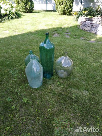 Бутыли стеклянные