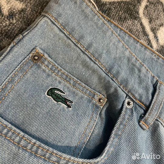 Джинсы Lacoste с крокодилом