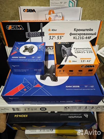 Кронштейны для телевизоров от 10 до 70 дюймов