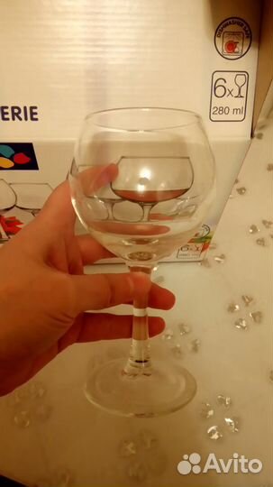 Бокалы новые набор 6 шт Люминарк