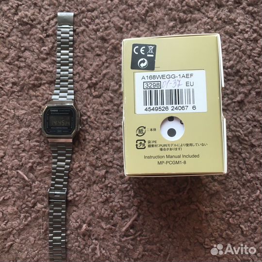 Часы casio vintage a168we black