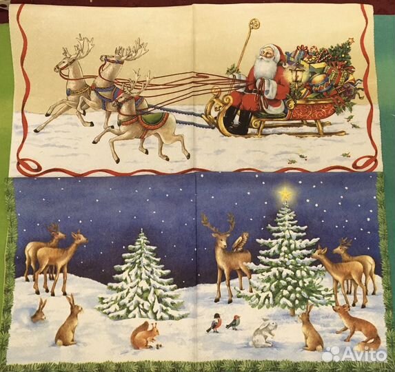 Новогодние салфетки для творчества