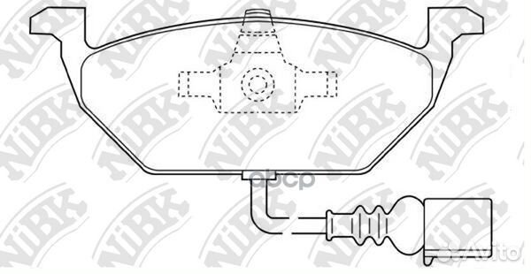 Колодки тормозные VAG bora/golf 4/A3 98- 1.4-2