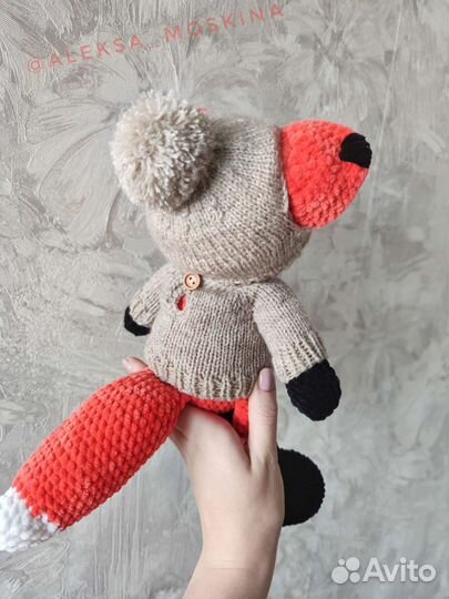 Плюшевая лиса в наличии и под заказ