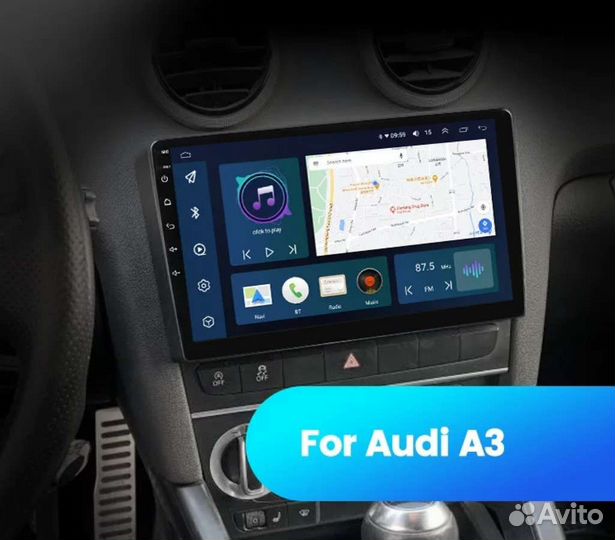 Андроид магнитолы для Audi A3 2003-2013