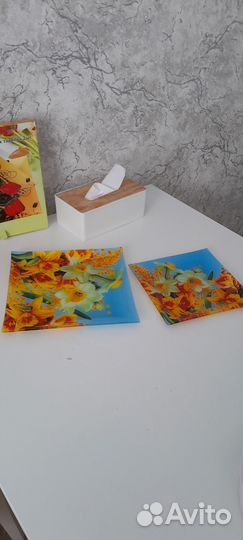 Квадратные сервировочные тарелки