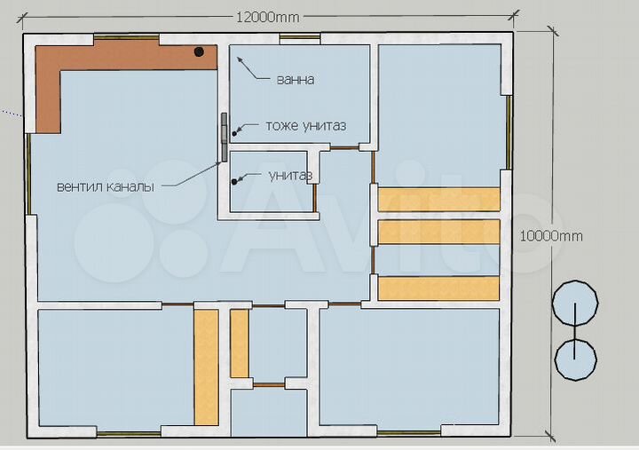 Дом 120 м² на участке 10 сот.