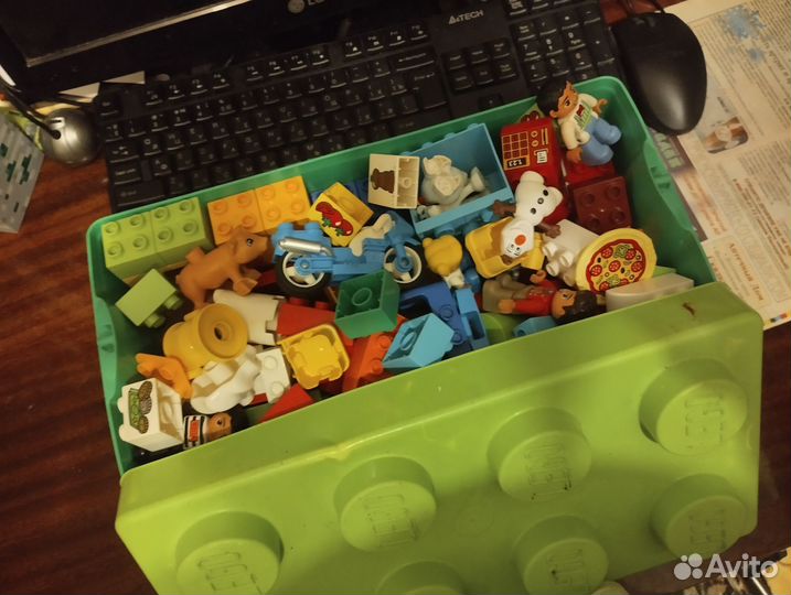 Lego duplo наборы пиццерия,ферма, кубики