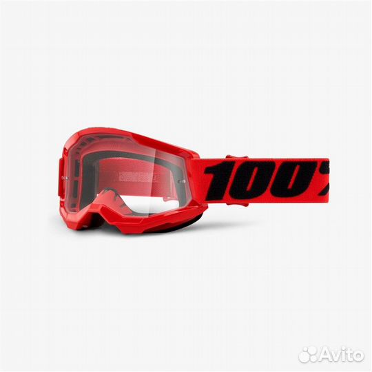 Очки 100% Strata 2 Youth Red, 50521-101-03