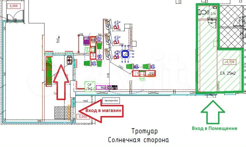 Торговая площадь, 25 м²