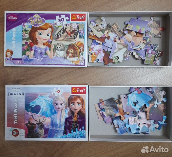 Пазлы Холодное сердце и София Прекрасная