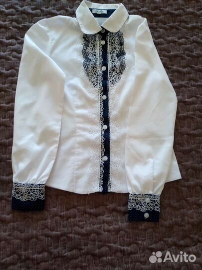 Блузка белая школьная 134