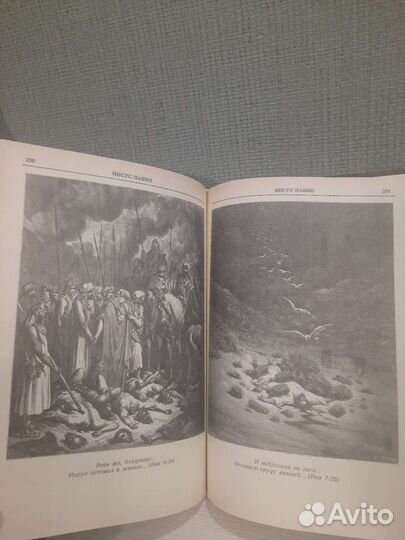 Библия в двух томах с гравюрами