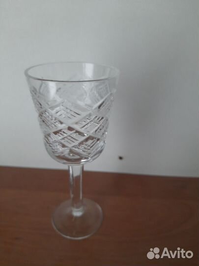 Хрустальные рюмки на ножке СССР (4шт)