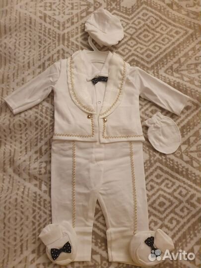 Комплект для новорожденных крестильный