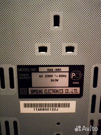 Музыкальный центр samsung max 960