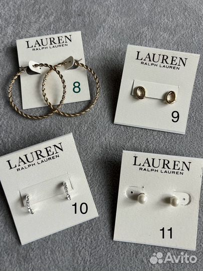 Серьги новые Ralph Lauren