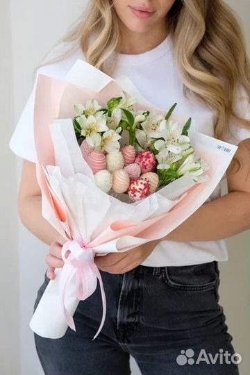 Сладкий букет, клубника в шоколаде