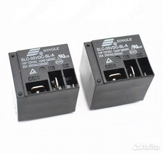 Реле SLC-12VDC-SL-A, 12В, 30А