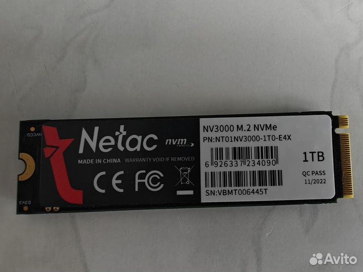 SSD M.2 Netac NV3000 1 тб