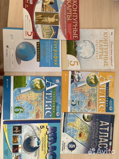 Атлас и контурные карты 5 -6 класс