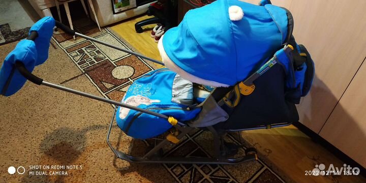 Сани коляска детские ника