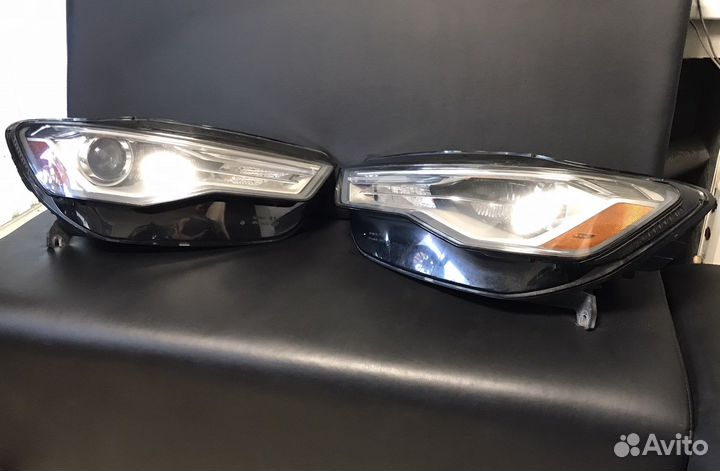 Передние фары Audi A6 C7 рестайлинг