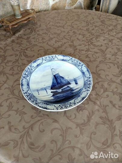 Тарелка антикварная Franz Ant. Mehlem Bonn 1900