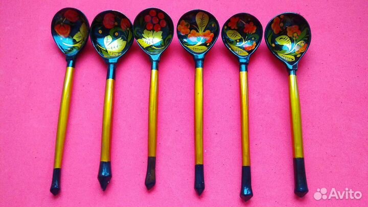 Хохломские чайные ложки СССР