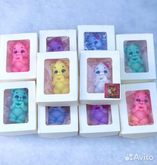 Мыло ручной работы Мишка - лайкер