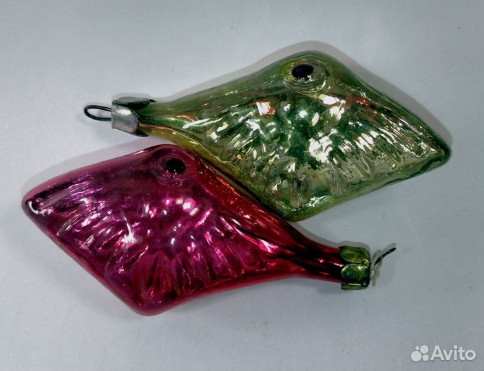 Ёлочные игрушки СССР. Стекло