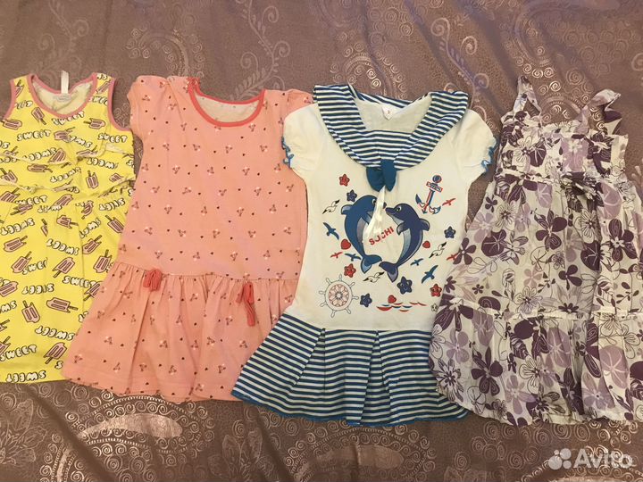 Вещи пакетом на девочку размер 98