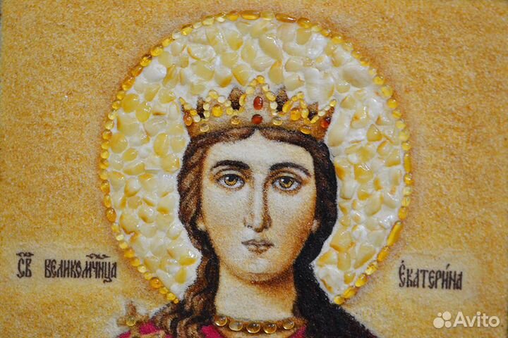 Икона из янтаря 