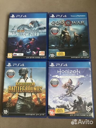Игровые диски на ps4