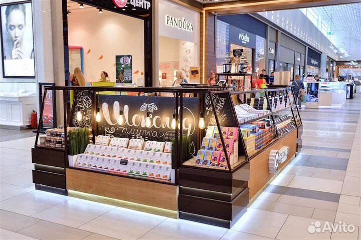 Торговый островок в ТЦ, изготовление островков