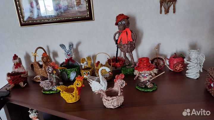 Сувениры из бумажной лозы. Пасхальные сувениры